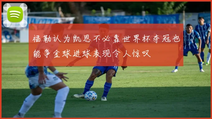福勒认为凯恩不必靠世界杯夺冠也能争金球进球表现令人惊叹