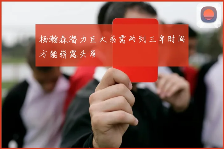 杨瀚森潜力巨大或需两到三年时间方能崭露头角
